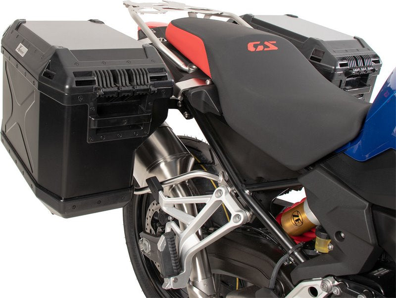 Hepco & Becker サイドキャリアカットアウトステンレススチール インク スプローラーサイドボックス ブラック BMW F 800 GS (2024-) | 6516537 00 22-01-40