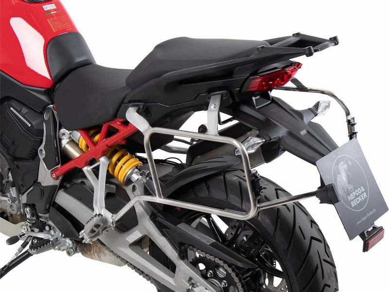 ヘプコ&ベッカー サイドケースホルダー + Xplorer(Cutout)セット シルバー DUCATI ムルティストラーダ V4 | 6517614 00 22