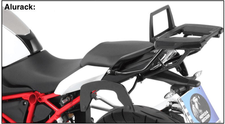 Hepco & Becker / ヘプコ&ベッカー Alurack topcasecarrier – black for BMW R1250R (2019-) | 6526518 01 01