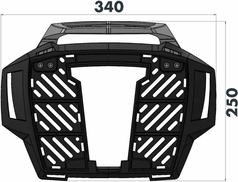 Hepco & Becker アルラックトップケースキャリア ブラック KTM 990 Duke (2024-) | 6527673 01 01