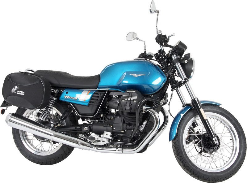 Hepco & Becker Sidecarrier permanent mounted-chrome for Moto Guzzi V 7 III stone/ special / Anniversario from 2017 | 653550 00 02