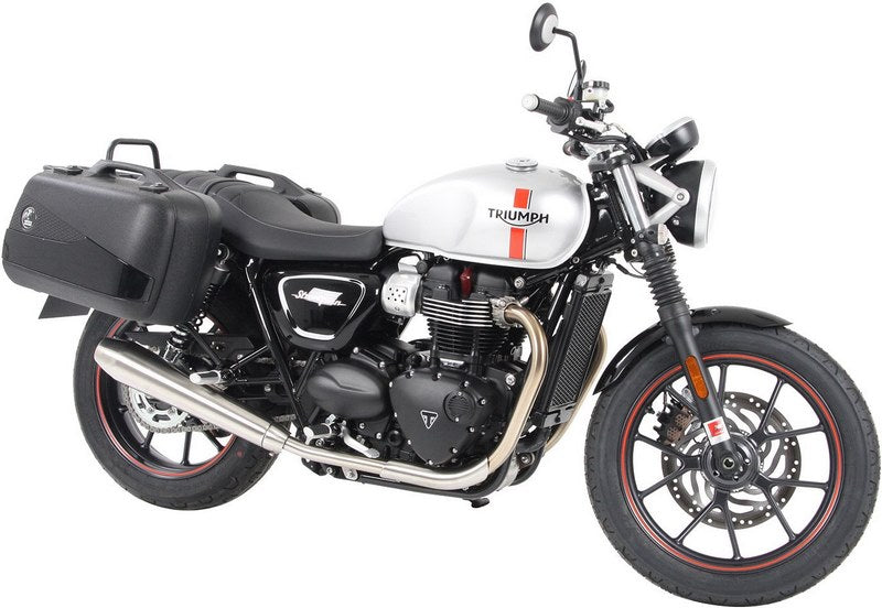Hepco & Becker Sidecarrier permanent mounted-chrome for Triumph Street Twin from 2016 | 6537543 00 02