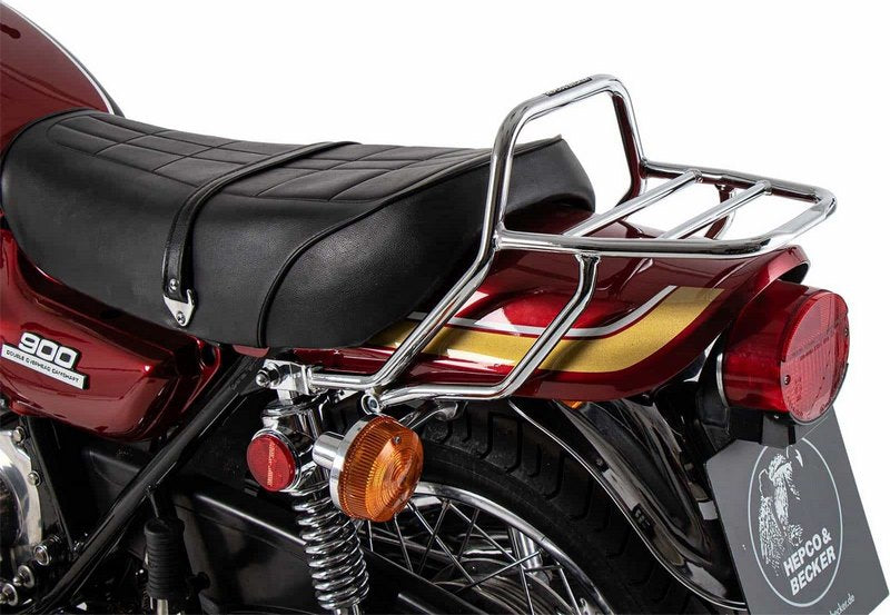 Hepco and Becker / ヘプコアンドベッカー Topcase carrier tube-type chrome for Kawasaki Z 900 (1973-1976)/Z1000 A (1977-1978) | 6542535 01 02