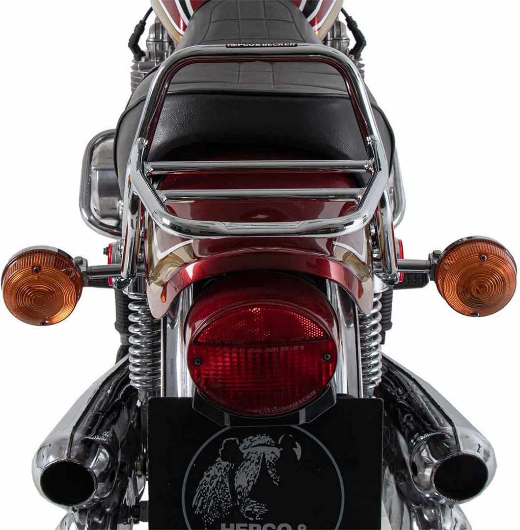 Hepco and Becker / ヘプコアンドベッカー Topcase carrier tube-type chrome for Kawasaki Z 900 (1973-1976)/Z1000 A (1977-1978) | 6542535 01 02