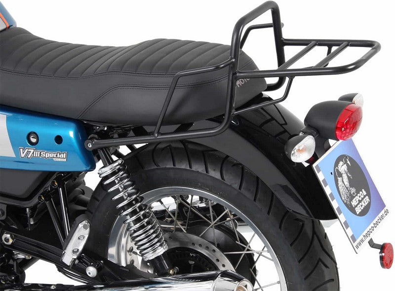 Hepco & Becker / ヘプコ&ベッカー Tube Topcasecarrier / rear rack - black for Moto Guzzi V 7 III /Carbon /Milano /Rough (2018-) | 654553 01 01
