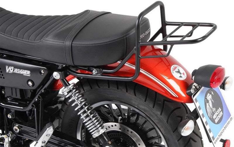 Hepco & Becker トップケースキャリアチューブタイプブラックロングシート用 Moto Guzzi V9 Bobber/Special Edition (2021-) (long seat) | 654559 01 01