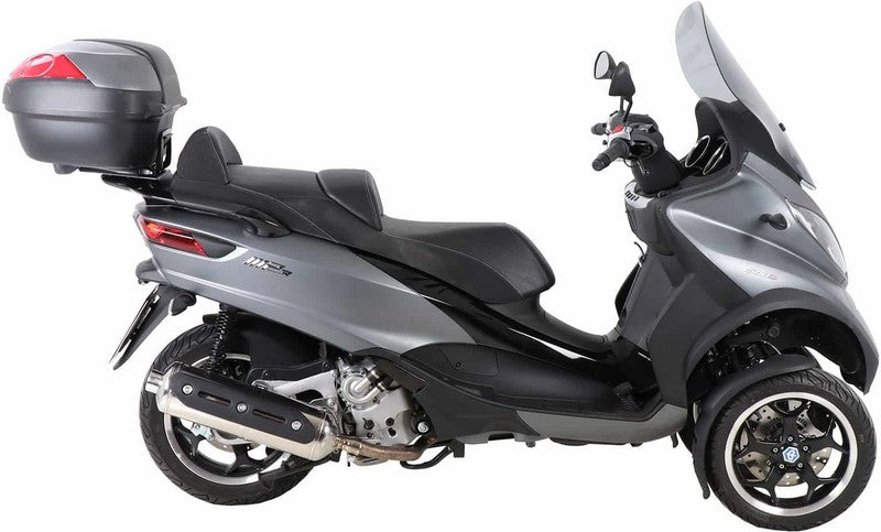 Hepco & Becker / ヘプコ&ベッカー Easyrack topcasecarrier for original rear rack – black for Piaggio MP3 350 (2018-) | 6627604 01 01