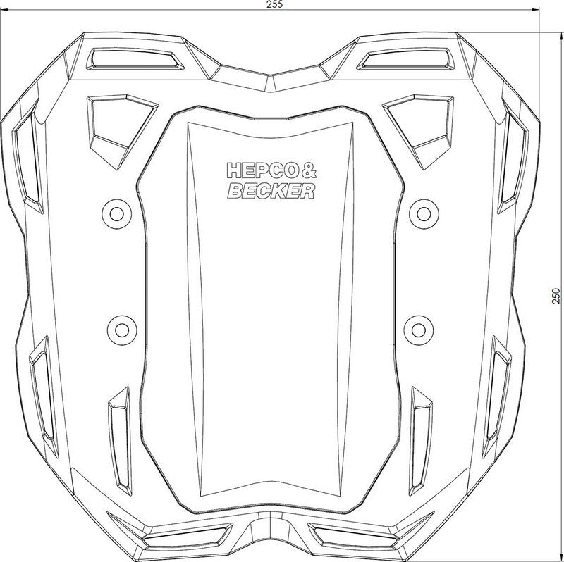 Hepco & Becker スマートラックソフトラゲッジリアラック KTM 390 Adventure (2020-) | 6807601 01 01