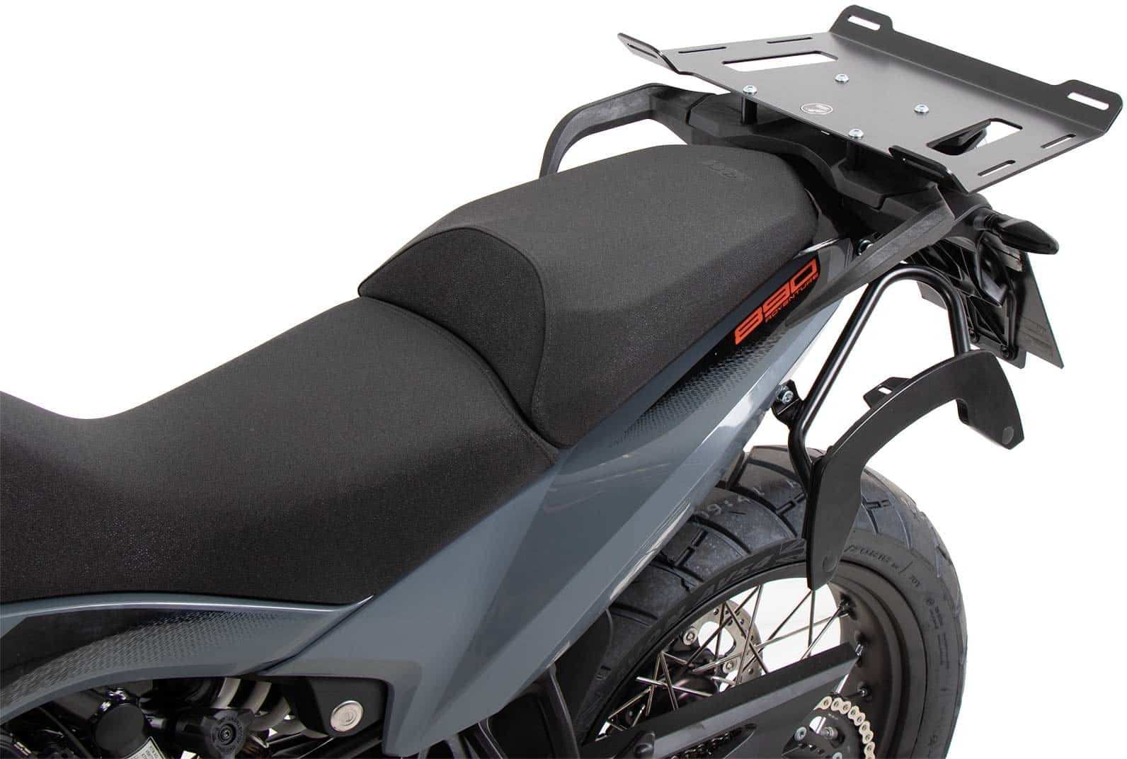 Hepco and Becker / ヘプコアンドベッカー Rear enlargement for original rear rack black for KTM 890 Adventure / R / Rally (2021-) | 8007617 00 01