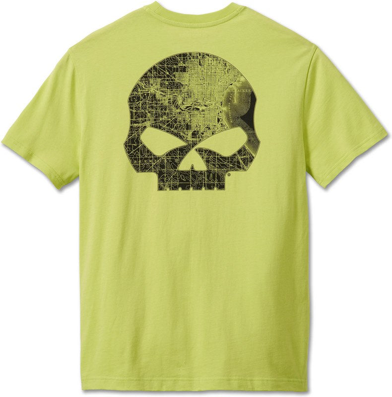 Harley-Davidson Men'S Willie G Skull Tee Wild Lime | 96206-24VM