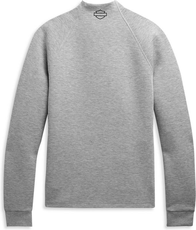 Harley-Davidson Women'S Mockneck Zip Front Active Jacket Medium Heather Grey | 96472-21VW