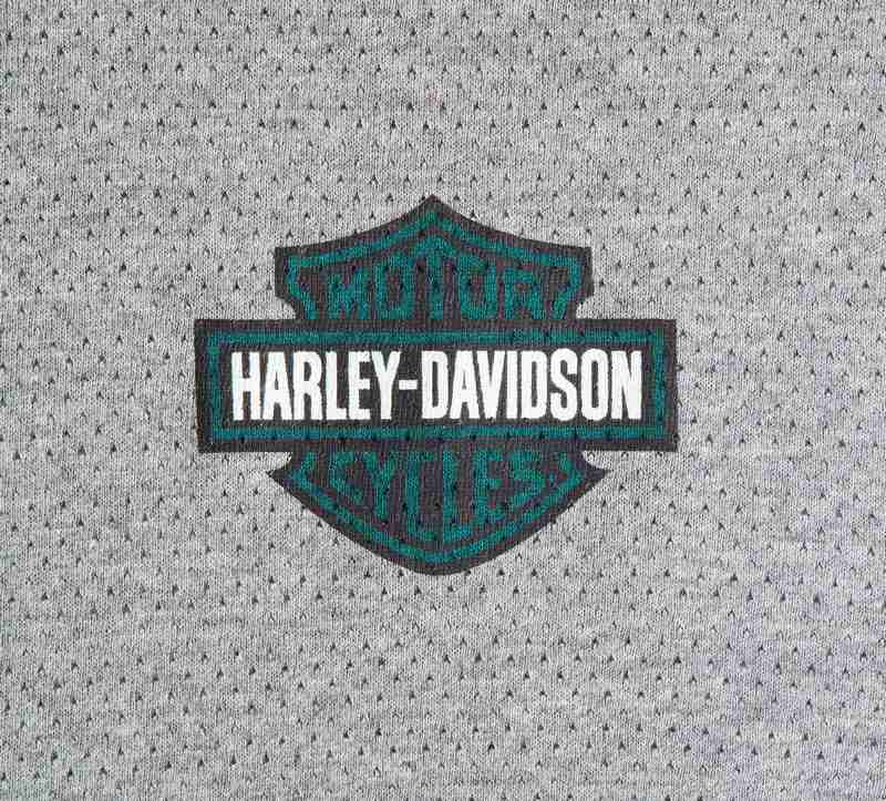 Harley-Davidson Men'S Racing Tee Colorblock-Design-Heather Grey | 96555-23VM