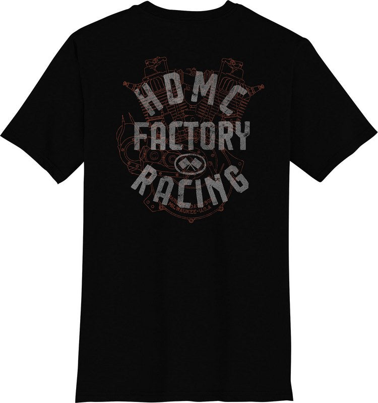 Harley-Davidson Men'S Racing Staple Tee Black Beauty | 96588-23VM