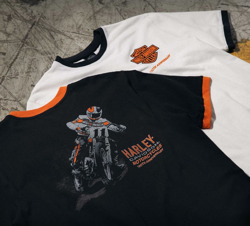 Harley-Davidson Men'S 120Th Anniversary Ringer Tee Black Beauty | 96834-23VM