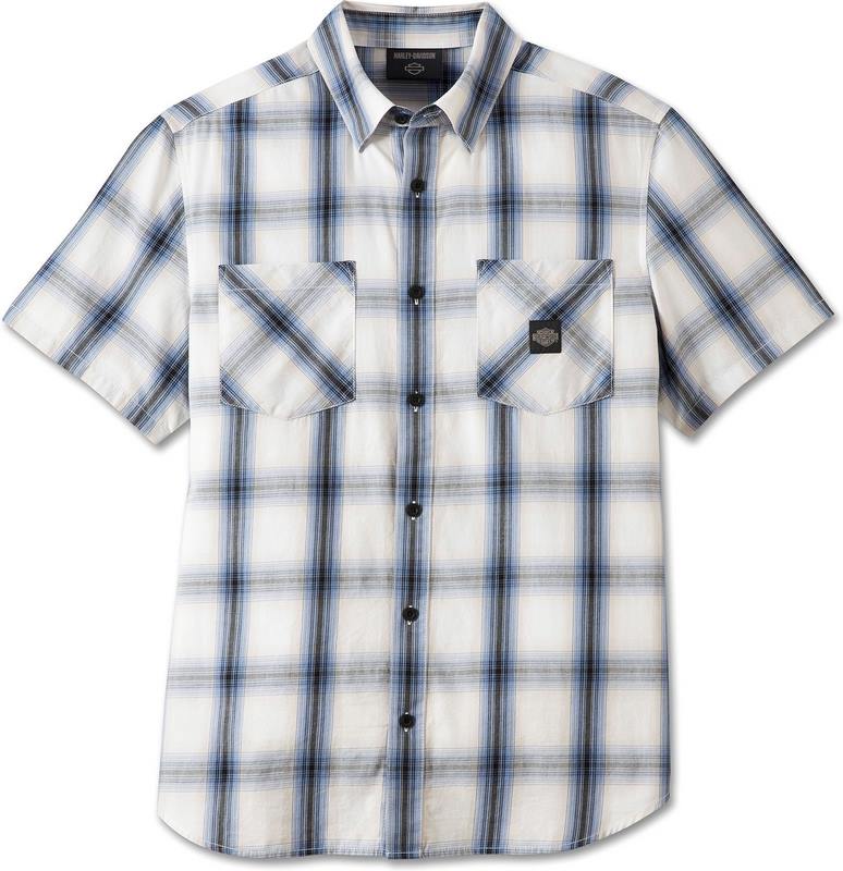 Harley-Davidson Men'S Forever Shirt Blue Plaid | 96857-23VM