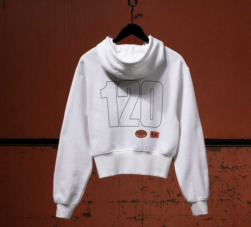Harley-Davidson Women'S 120Th Anniversary Zip Front Hoodie Bright White | 96893-23VW
