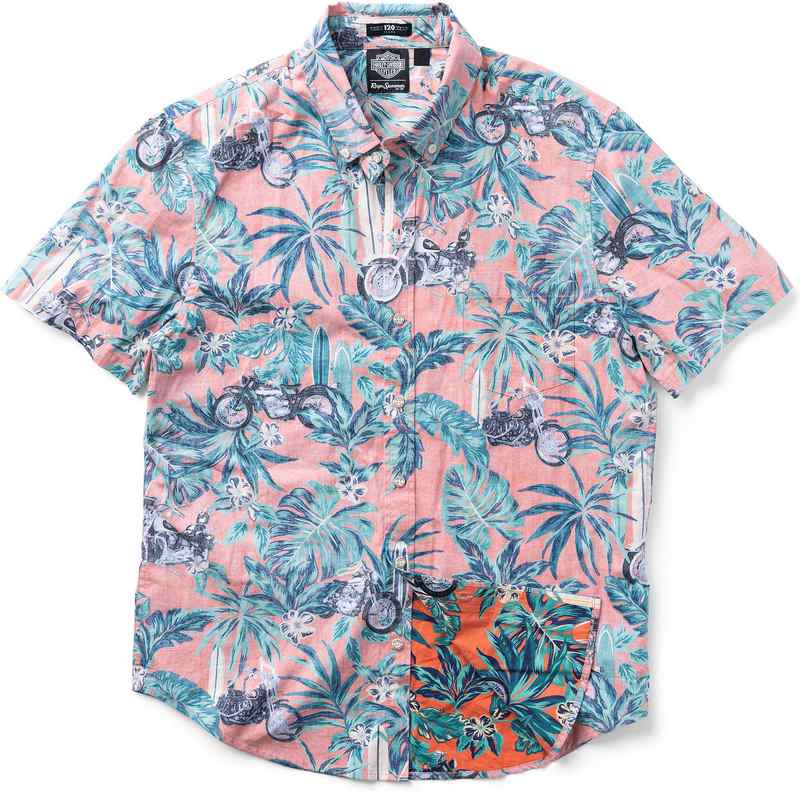 Harley-Davidson Reyn Spooner Hawaiian Shirt Orange | 96915-23VM