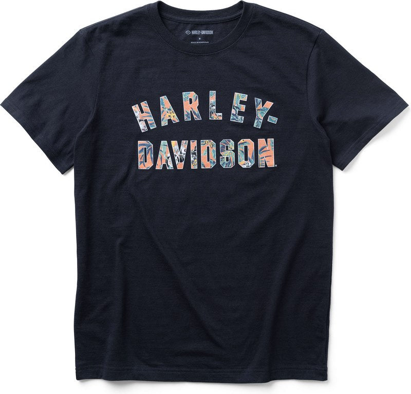 Harley-Davidson Reyn Spooner Hawaiian Print T-Shirt Black | 96917-23VM