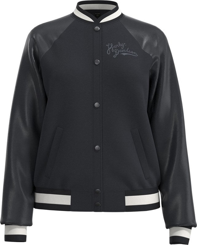 Harley-Davidson Women'S Varsity Jacket Black | 97017-23VW