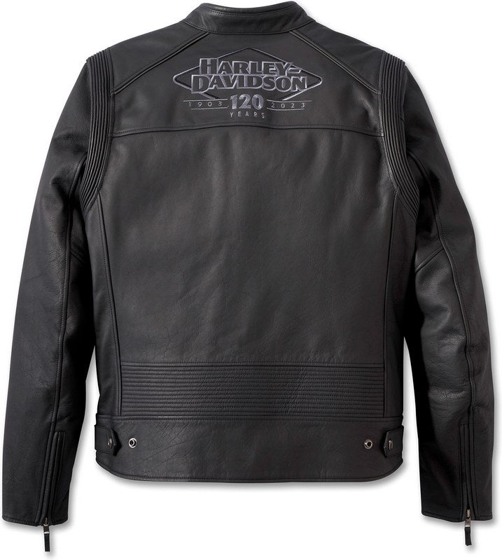Harley-Davidson Men'S 120Th Anniversary Revelry Leather Jacket Black | 97030-23EM