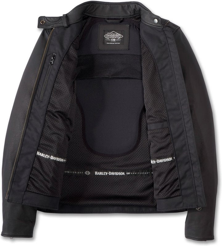 Harley-Davidson Women'S 120Th Anniversary Revelry Leather Jacket Black | 97032-23EW