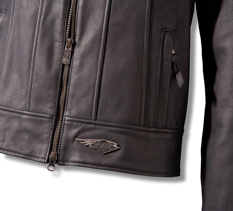 Harley-Davidson Women'S 120Th Anniversary Revelry Leather Jacket Black | 97032-23EW