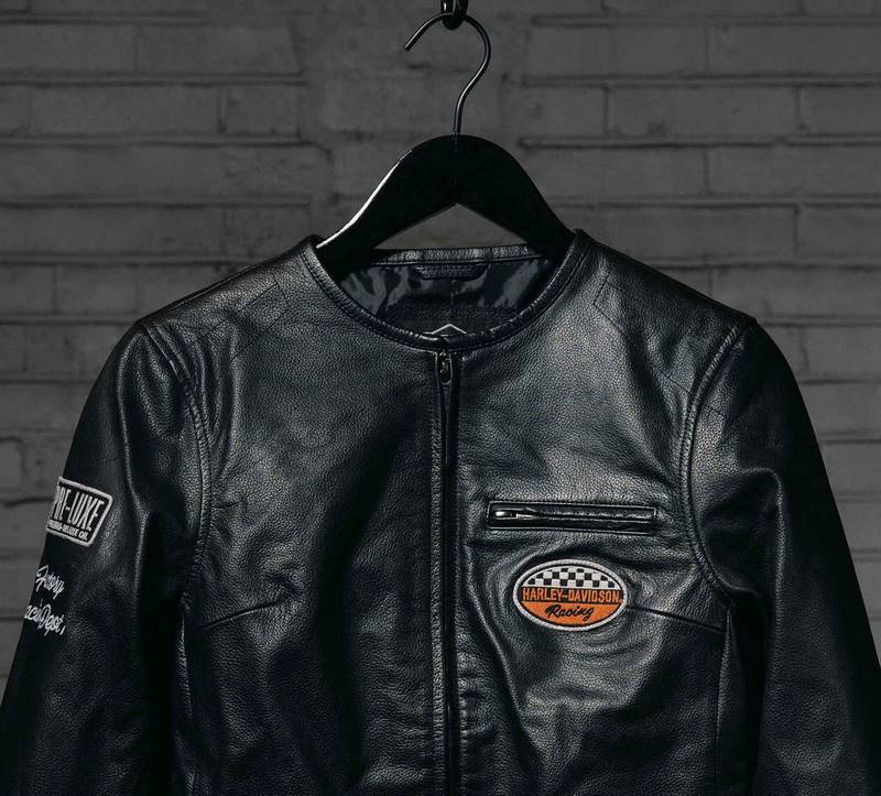 Harley-Davidson Women'S 120Th Anniversary Cafe Racer Leather Jacket Black | 97052-23VW