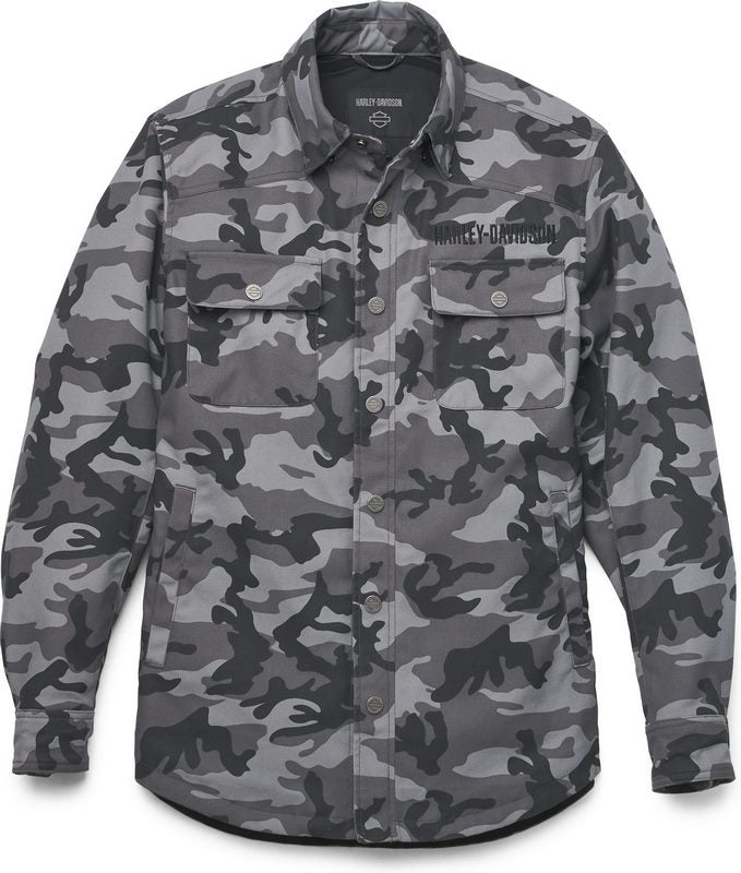 Harley-Davidson Men'S Operative Riding Shirt Jacket Camo/Grey | 97152-22EM