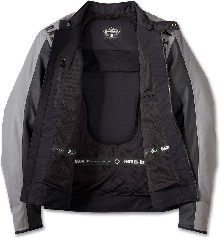 Harley-Davidson Men'S 120Th Anniversary Imprint Riding Jacket Black | 97172-23EM