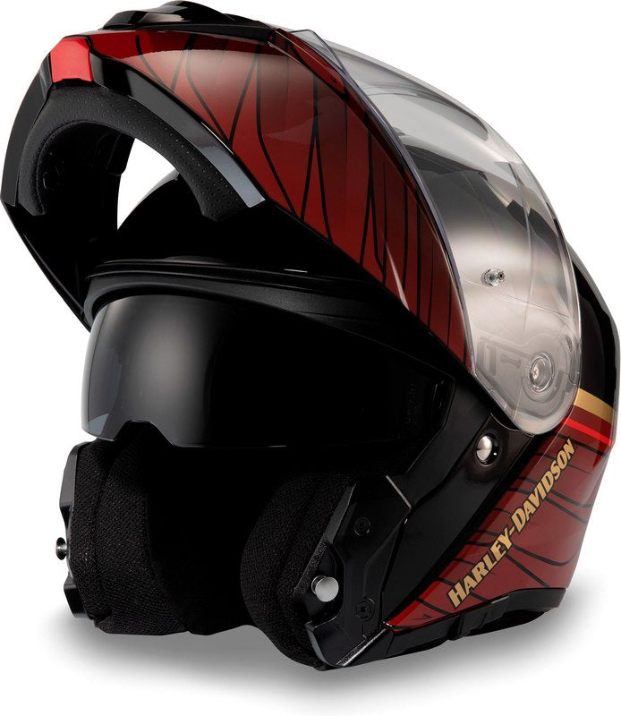 Harley-Davidson 120Th Anniversary Capstone サン・シールド Ii H31 モヂュラー ヘルメット Gloss black | 97176-23VX