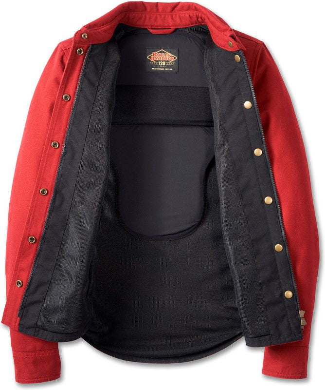 Harley-Davidson Women'S 120Th Anniversary Operative Riding Shirt Jacket Merlot | 97207-23EW