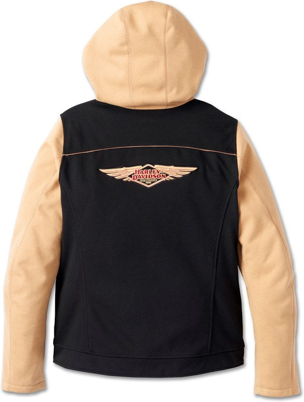 Harley-Davidson Women'S 120Th Anniversary Deflector Riding Fleece Black/Prairie Sand | 97208-23EW
