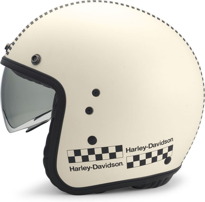 Harley-Davidson Rally Racer サン・シールド X14 3/4 ヘルメット Matt Dirty White | 97210-22EX