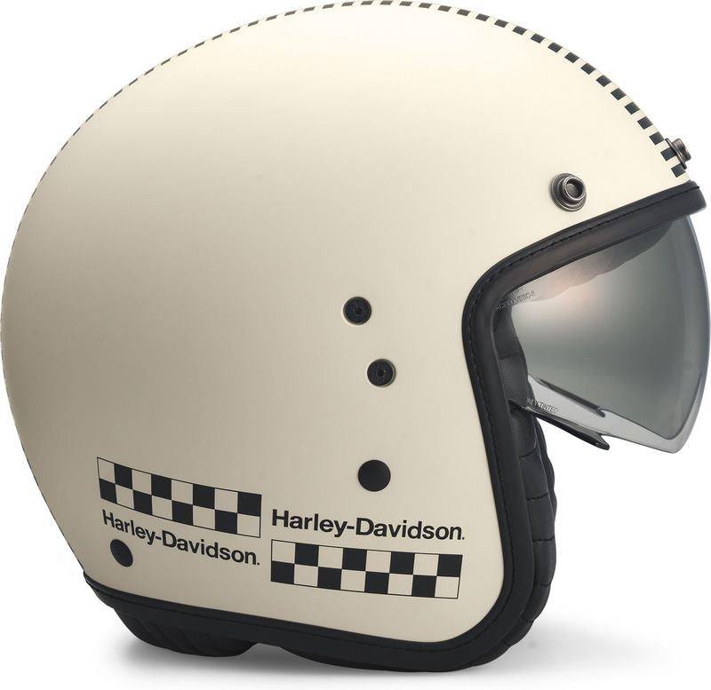 Harley-Davidson Rally Racer サン・シールド X14 3/4 ヘルメット Matt Dirty White | 97210-22EX