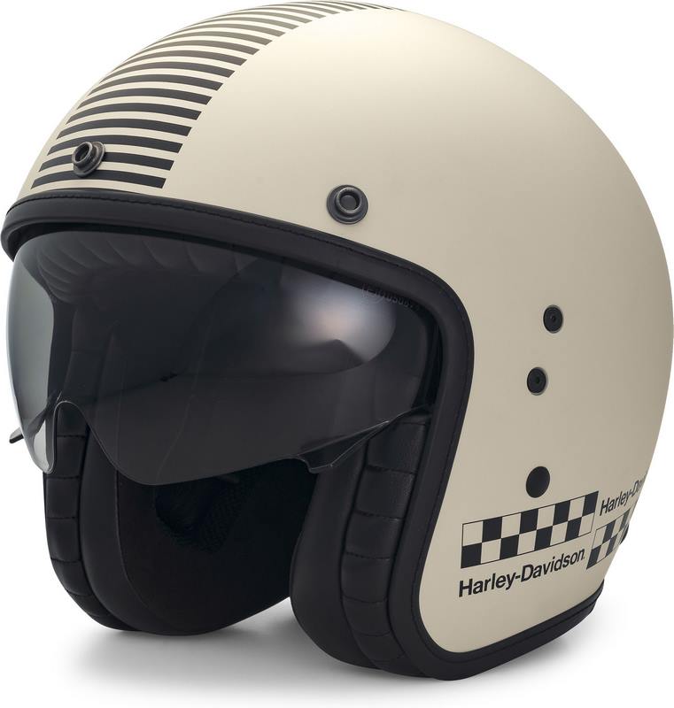 Harley-Davidson Rally Racer サン・シールド X14 3/4 ヘルメット Matt Dirty White | 97210-22EX