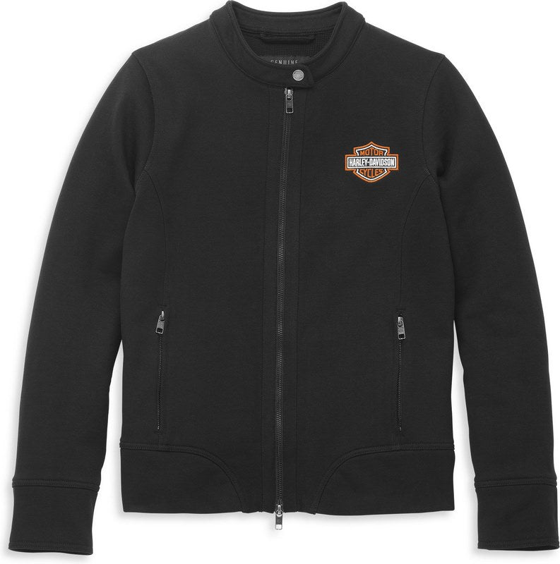 Harley-Davidson Women'S Iconic Script Font Jacket Black Beauty | 97411-22VW