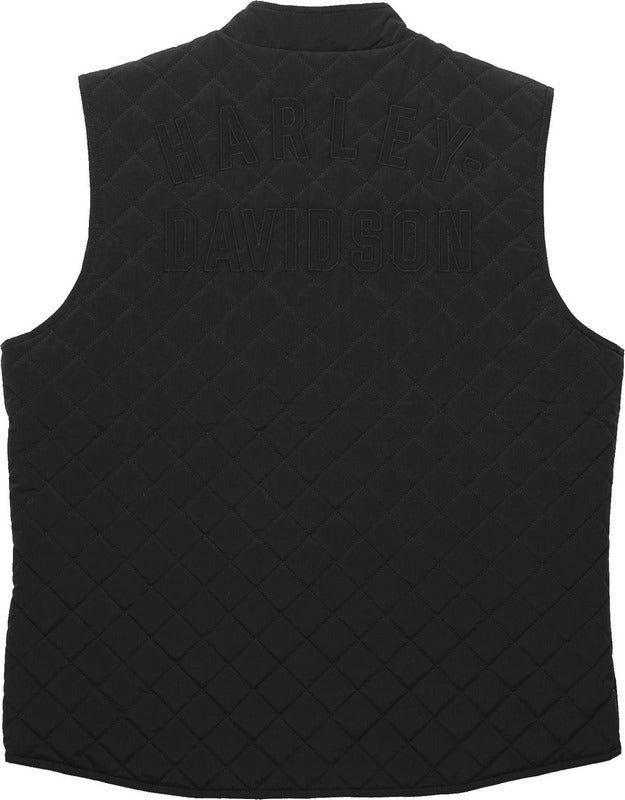 Harley-Davidson Men'S Forever Quilted Vest Black Beauty | 97412-23VM