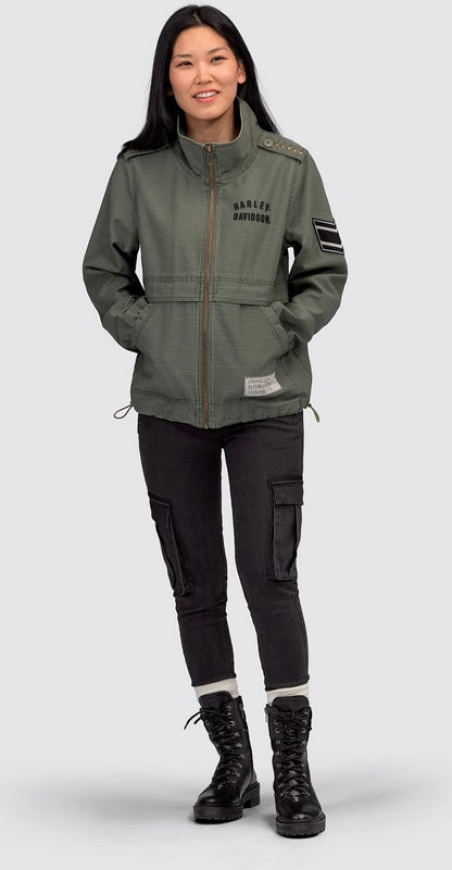 Harley-Davidson Women'S Fatigues Textured Jacket Beetle | 97422-22VW