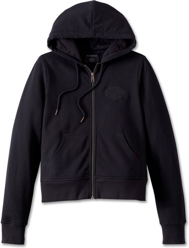 Harley-Davidson Women'S Kickstart 3-In-1 Denim Jacket Black Beauty | 97537-23VW