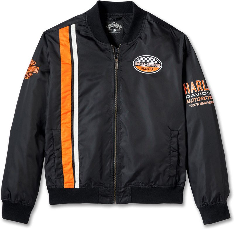 Harley-Davidson Men'S 120Th Anniversary Moto Jacket Black Beauty | 97555-23VM