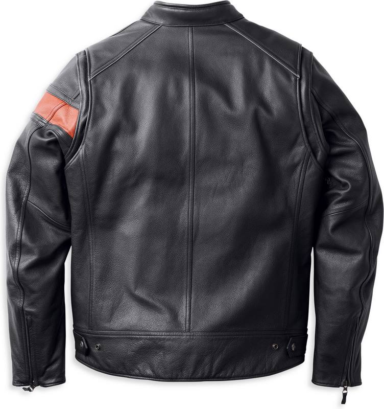 Harley-Davidson Men'S Highway-100 Waterproof Leather Jacket Black | 98000-22EM