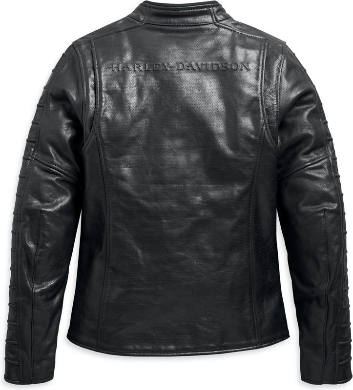 Harley-Davidson Ozello Perforated Leather Jacket Black | 98008-20EW
