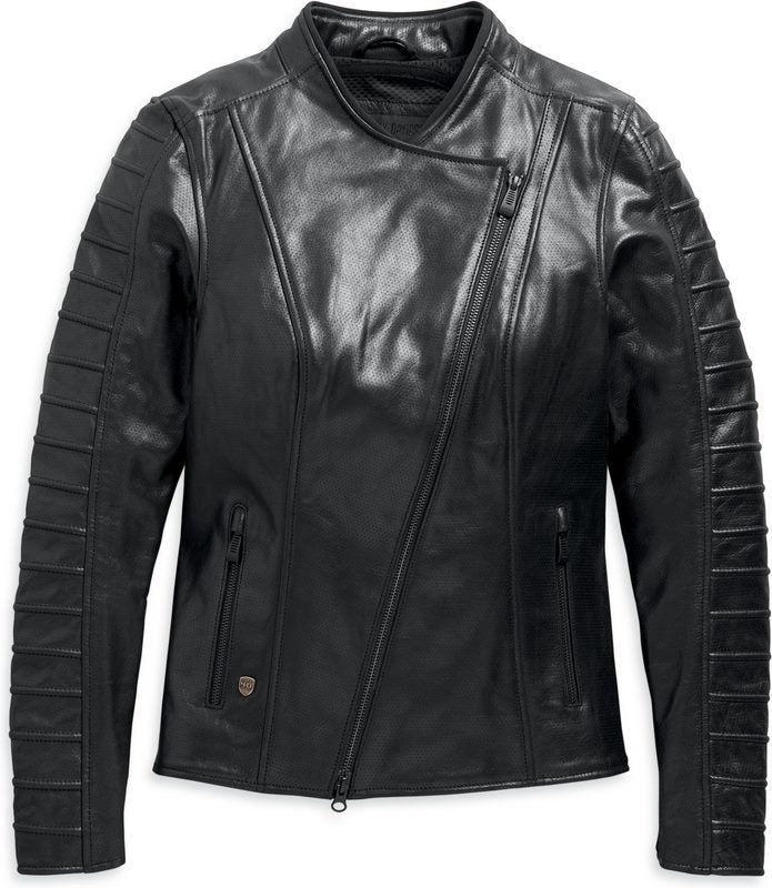 Harley-Davidson Ozello Perforated Leather Jacket Black | 98008-20EW