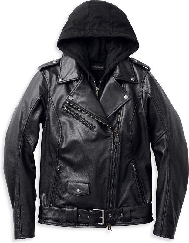 Harley-Davidson Women´S Leather Jacket Potomac 3-In-1 Black | 98008-23EW