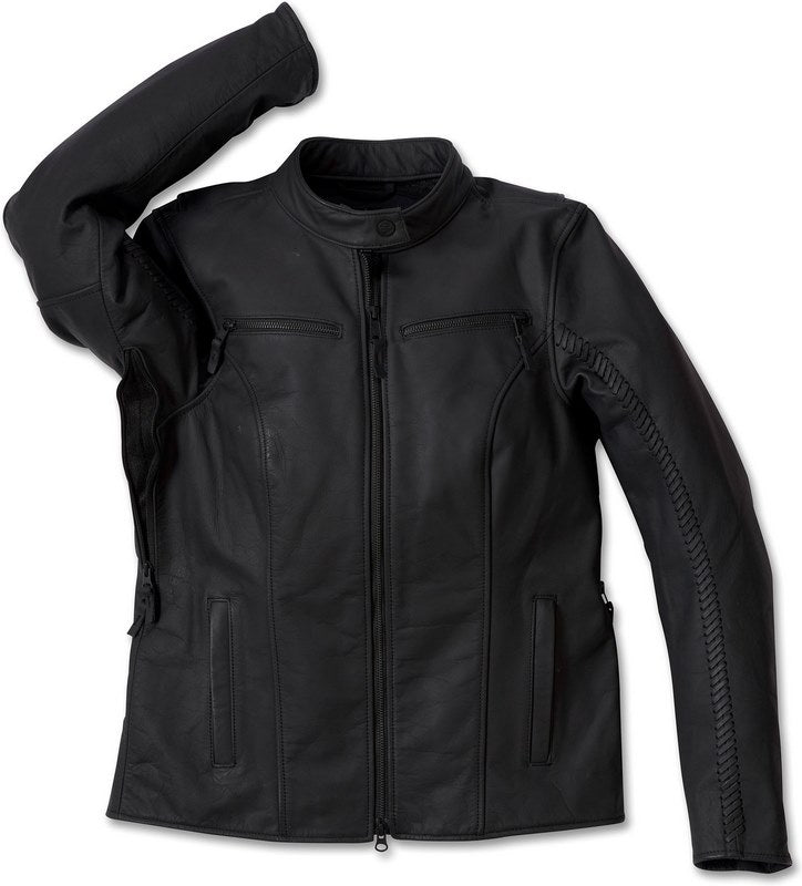 Harley-Davidson Women'S Moxie Willie G Laced Leather Jacket Black Beauty | 98008-24EW