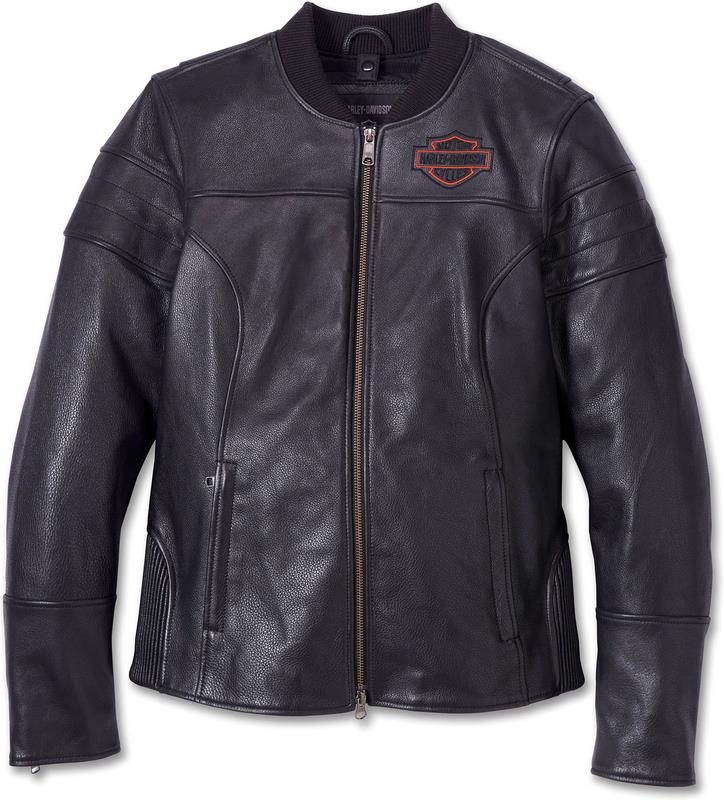 Harley-Davidson Women'S Miss Enthusiast 2.0 Leather 3-In-1 Jacket Black | 98020-23EW