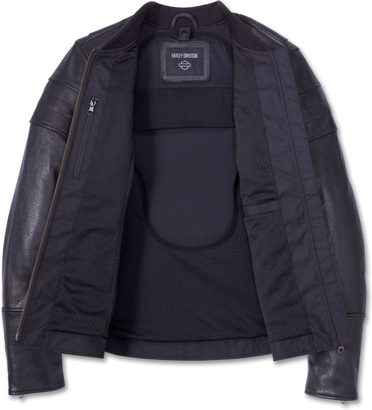 Harley-Davidson Women'S Miss Enthusiast 2.0 Leather 3-In-1 Jacket Black | 98020-23EW