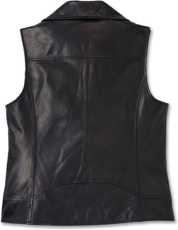 Harley-Davidson Women'S Eclipse Leather Vest Black | 98024-23VW