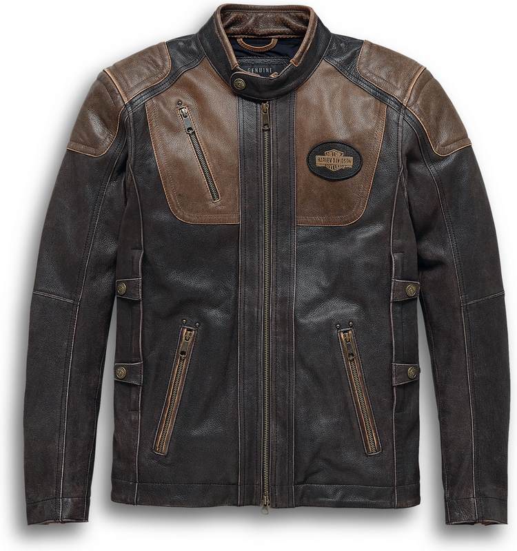 Harley-Davidson H-D® Triple Vent System Trostel Leather Jacket Dark brown | 98053-19EM