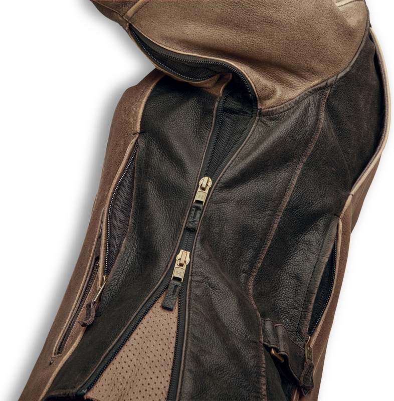 Harley-Davidson H-D® Triple Vent System Gallun Leather Jacket Brown | 98066-19EW